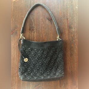 ❤️Valentine’s Sale❤️ Vintage (90s) The SAK Shoulder Crochet Knit Black bag